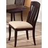 Belga Side Chair - Slat Back, Fabric Seat, Mocha - ICON-CH58-97U-MA