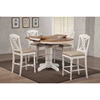 5 Pieces Counter Dining Set - Butterfly Back, Padded Seat, Caramel and Biscotti - ICON-RD42-STC50-U-97-CL-BI