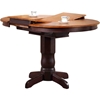 5 Pieces Counter Dining Set - Butterfly Back, Wood Seat, Whiskey and Mocha - ICON-RD42-STC50-WY-MA