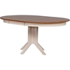5 Pieces Contemporary Dining Set - Double X-Back, Wood Seat, Caramel and Biscotti - ICON-RD45-CON-CH56-CL-BI