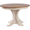 Round Deco Dining Table - Caramel and Biscotti - ICON-RD45-CL-BI-DECO
