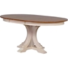 5 Pieces Deco Dining Set - Double X-Back, Wood Seat, Caramel and Biscotti - ICON-RD45-DECO-CH56-CL-BI