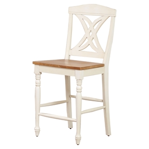 Butterfly Back 24" Counter Stool - Caramel and Biscotti 