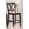 Double X-Back 24" Counter Stool - Whiskey and Mocha - ICON-STC56-WY-MA