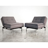 Dublexo Deluxe Convertible Chair - Steel Legs, Begum Dark Gray - INN-94-741051C505-8-2