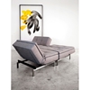 Dublexo Deluxe Tufted Sofa Bed - Steel Legs, Begum Dark Gray - INN-94-741050C505-8-2