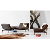 Splitback Deluxe Convertible Chair - Wood Legs, Dark Brown - INN-94-741011C503-3-2