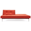 Splitback Deluxe Sofa Bed - Stainless Steel Legs, Burned Orange - INN-94-741010C524-8-2