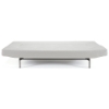 Wing Deluxe Sofa - Stainless Steel Legs, White Leather Look - INN-94-742001C588-8-2