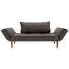 Zeal Deluxe Convertible Sofa - Walnut Wood Legs, Basic Gravel - INN-740021C745-3-2
