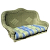 U-Shaped Patio Swing Cushion - Tufted, Patterned Fabric - BLZ-93183-REO