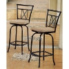 Hamilton Swivel Bar Stool with Black Metal Frame - INTC-3410