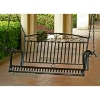 Tropico Black Wrought Iron Patio Swing - INTC-3493