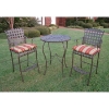 Santa Fe Wrought Iron Patio Bar Stool (Set of 2) - INTC-3555-CH