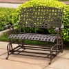 Santa Fe Iron Double Patio Glider in Dark Bronze - INTC-3566-DBL