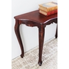Windsor Handcarved Wood Sofa Table - Serpentine Top - INTC-3875