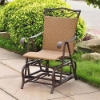 Valencia Wicker Resin Single Patio Glider - INTC-4103-SGL