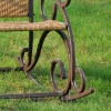 Valencia Wrought Iron and Wicker Patio Rocker Chair - INTC-4104-RKR