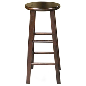 Wooden 30" Round Top Bar Stool 