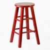 Wooden 24" Counter Height Round Top Stool 