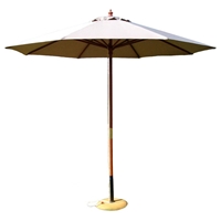 9' Outdoor Natural Umbrella