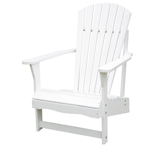 Outdoor Adirondack Chair in White 