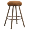 Alexander 26" Backless Swivel Counter Stool - Round Seat, Microfiber 