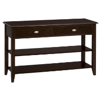 Merlot Sofa Table - 2 Drawers, Shelf