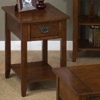 Mission Oak Chairside Table
