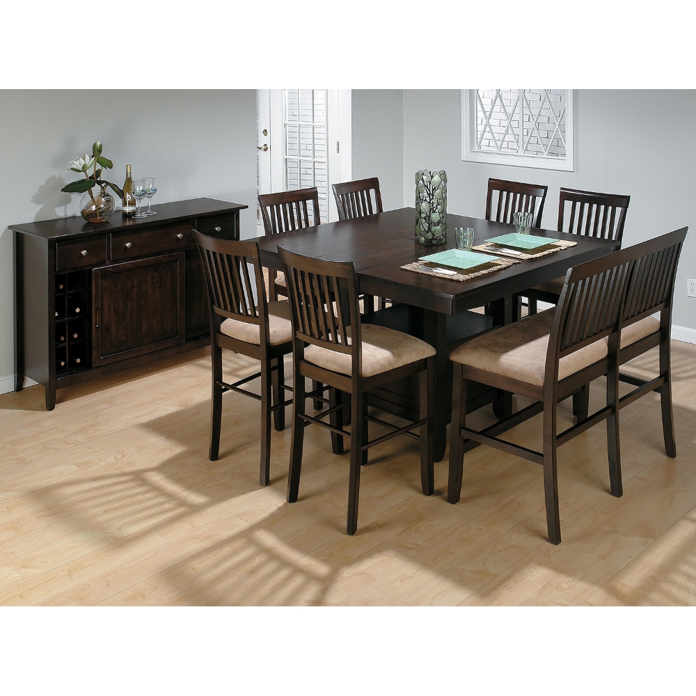 Baker's Counter Height Table - Storage Base, Cherry | DCG Stores