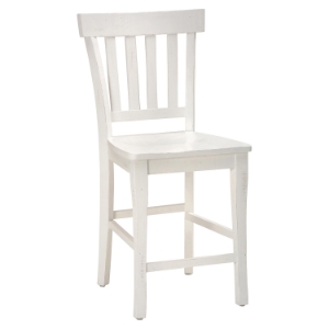 Madaket Slat Back Bar Stool - White 