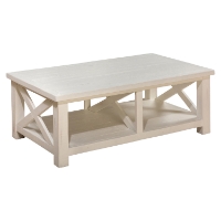 Madaket Cocktail Table - White, Reclaimed Pine