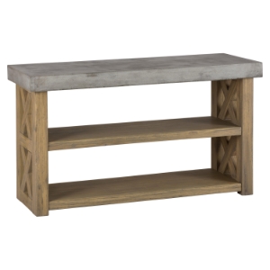 Boulder Ridge Server - Concrete Top, 2-Shelf 