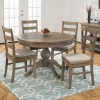 Slater Mill 5 Pieces Extension Dining Set - Ladderback Chairs - JOFR-941-66TBKT-538KD-SET