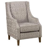 Quinn Nailhead Accent Chair - Dove Gray