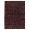 Amiya Hand Tufted Wool Rug in Chocolate Brown 
