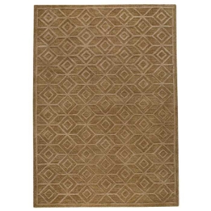 Amiya Hand Tufted Wool Rug in Brown 