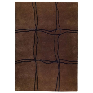 Caelyn Hand Tufted Wool Rug in Brown 
