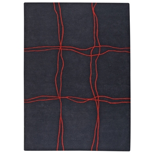 Caelyn Hand Tufted Wool Rug in Charcoal 