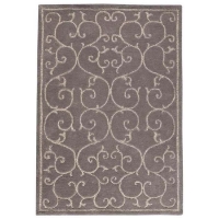 Capri Grey Hand Tufted Rug with Twisted New Zealand Wool