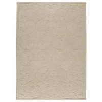 Capri Off-White Hand Tufted Rug with Twisted New Zealand Wool