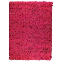 Ceres Hand Woven Wool Rug in Dark Pink