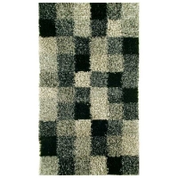 Daley Hand Woven Shaggy Rug in Grey