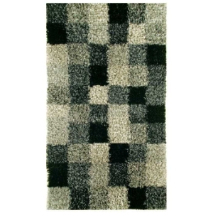 Daley Hand Woven Shaggy Rug in Grey 