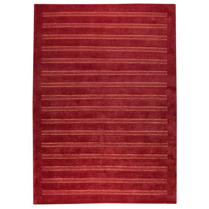 Dunstan Indo Tibetan Hand Knotted Rug in Red 