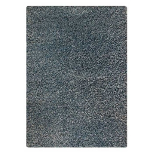 Evonne Hand Woven Polyester Shaggy Rug in Aqua 