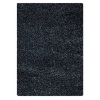 Evonne Hand Woven Polyester Shaggy Rug in Dark Blue 