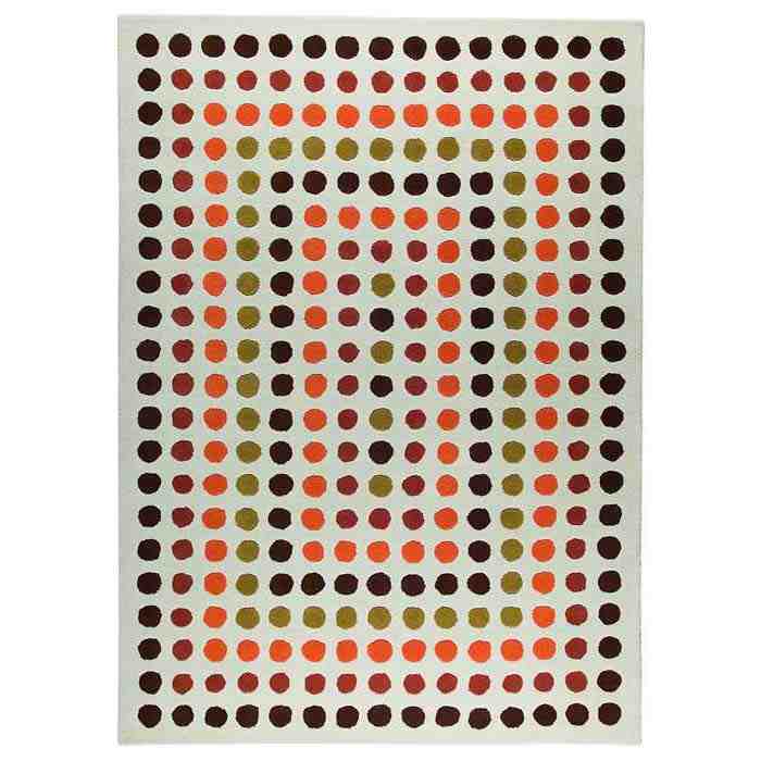 Georgina Hand Tufted Wool Rug in Rust 
