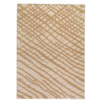 Wool Rug in Off-White and Tan