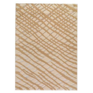 Wool Rug in Off-White and Tan 